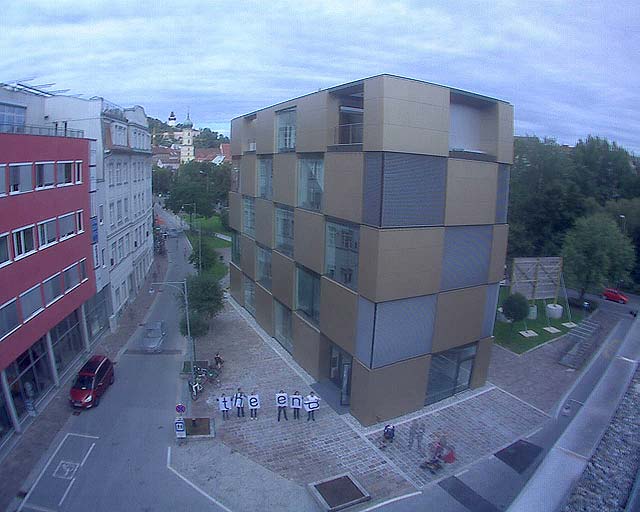 Archivbild Webcam 1 Baustelle Neubau Nikolaiplatz 5, Graz-Gries